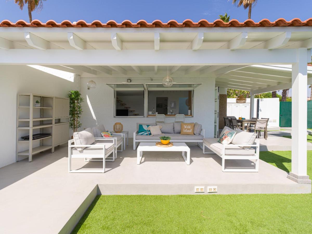 Aquarium Bungalow Private Jacuzzi, 3 Bedrooms, Ac And Bikes Maspalomas  Exterior photo